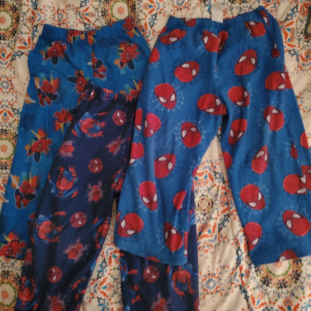 3 pairs 4t spiderman pajama pants